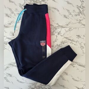 Polo Ralph Lauren 1967 Shield Crest Fleece Jogger Pants PWing Women’s Size Small